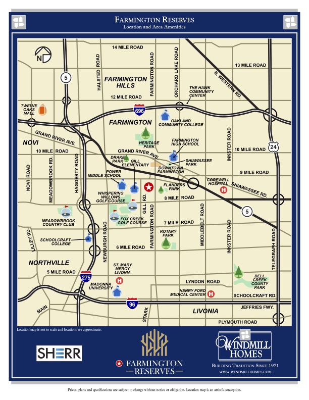 Farmington Reserves locations in Michigan