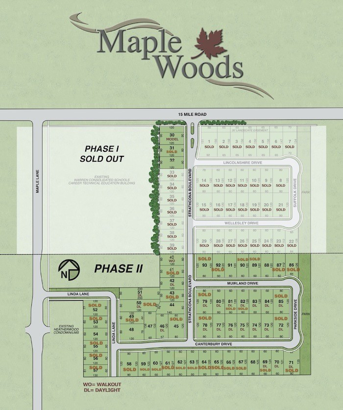 Maple Woods Site Plan